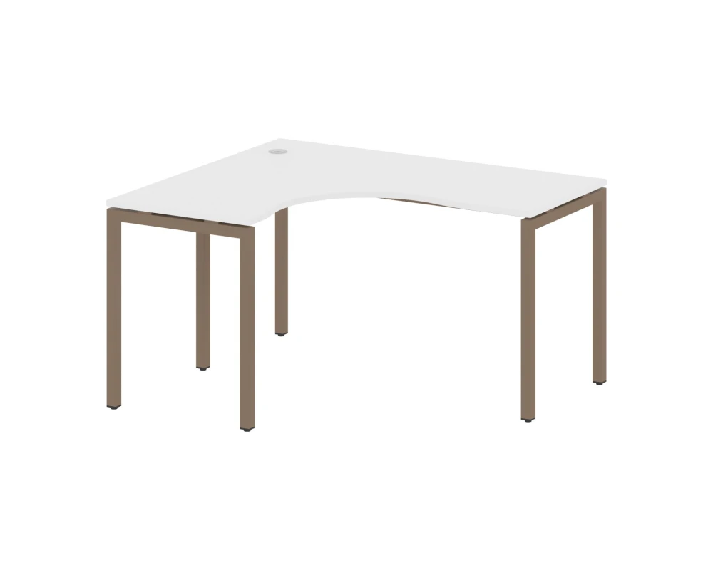 Стол криволинейный левый на П-образном м/к 1400x1200x750 Метал Систем Куатро 4х4 / Metal System Quattro 4x4