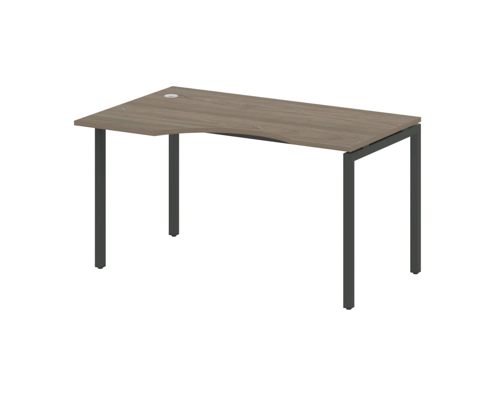 Стол криволинейный левый на П-образном м/к 1400x900x750 Метал Систем Куатро 4х4 / Metal System Quattro 4x4