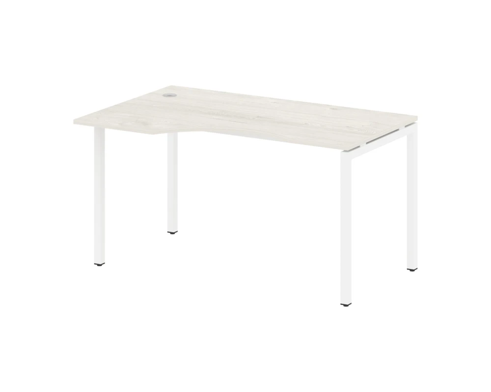 Стол криволинейный левый на П-образном м/к 1400x900x750 Метал Систем Куатро 4х4 / Metal System Quattro 4x4