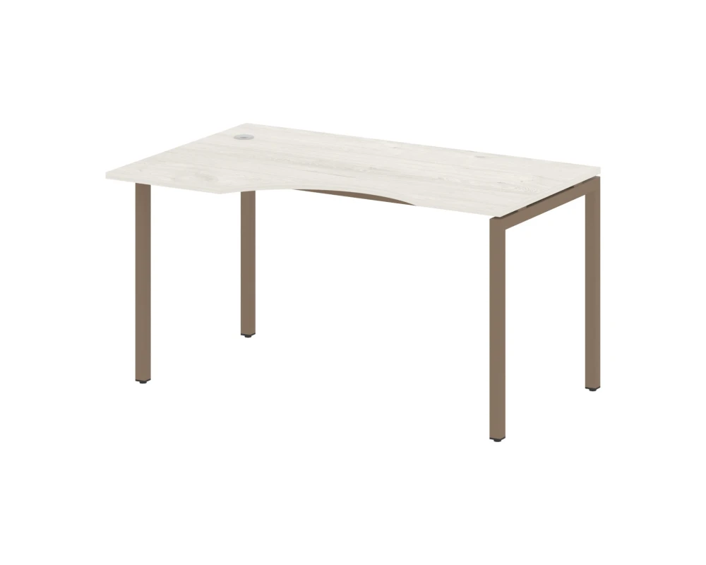 Стол криволинейный левый на П-образном м/к 1400x900x750 Метал Систем Куатро 4х4 / Metal System Quattro 4x4