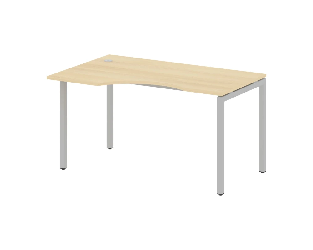 Стол криволинейный левый на П-образном м/к 1400x900x750 Метал Систем Куатро 4х4 / Metal System Quattro 4x4