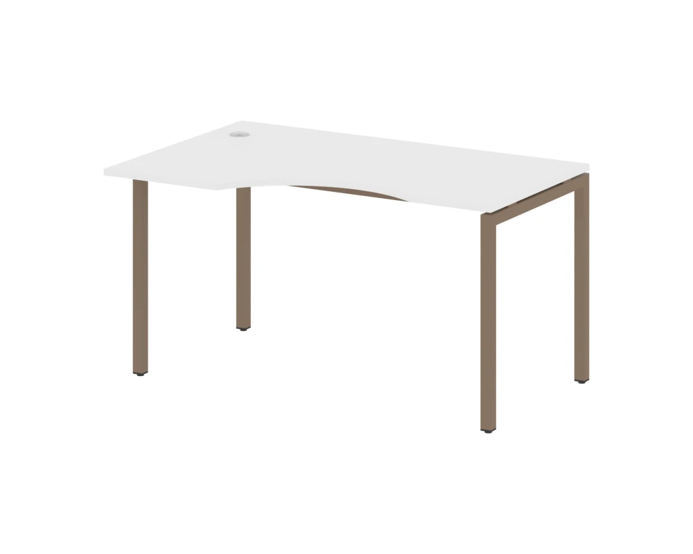 Стол криволинейный левый на П-образном м/к 1400x900x750 Метал Систем Куатро 4х4 / Metal System Quattro 4x4