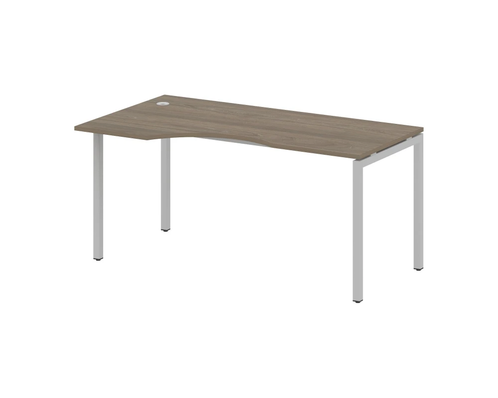 Стол криволинейный левый на П-образном м/к 1600x900x750 Метал Систем Куатро 4х4 / Metal System Quattro 4x4