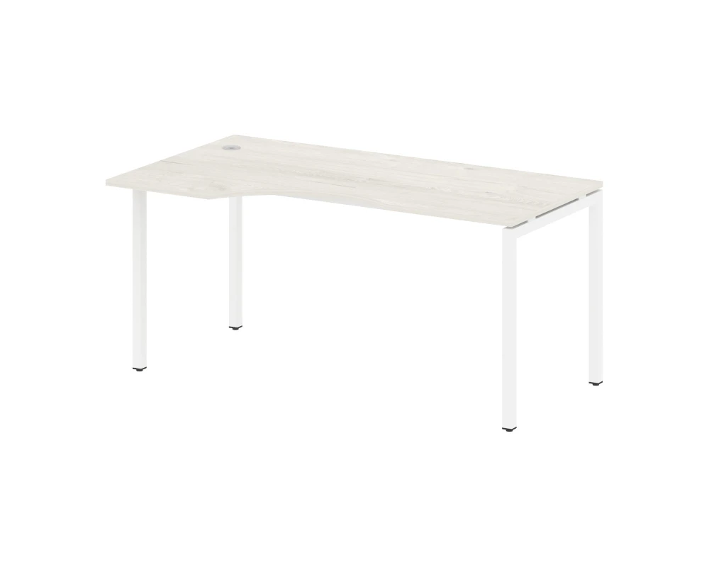 Стол криволинейный левый на П-образном м/к 1600x900x750 Метал Систем Куатро 4х4 / Metal System Quattro 4x4