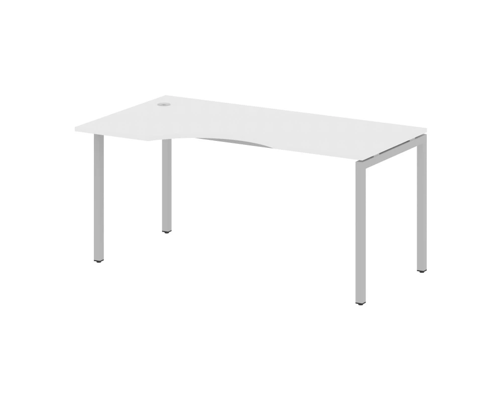 Стол криволинейный левый на П-образном м/к 1600x900x750 Метал Систем Куатро 4х4 / Metal System Quattro 4x4