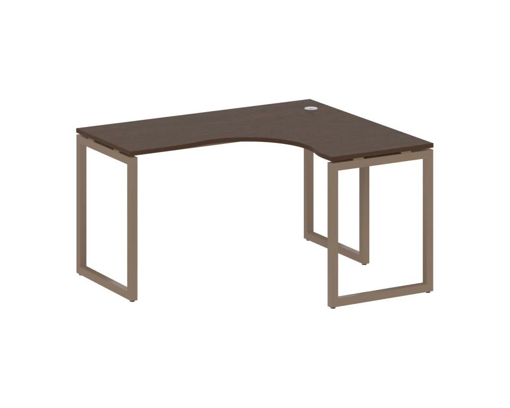 Стол криволинейный правый на О-образном м/к 1400x1200x750 Метал Систем Куатро 4х4 / Metal System Quattro 4x4