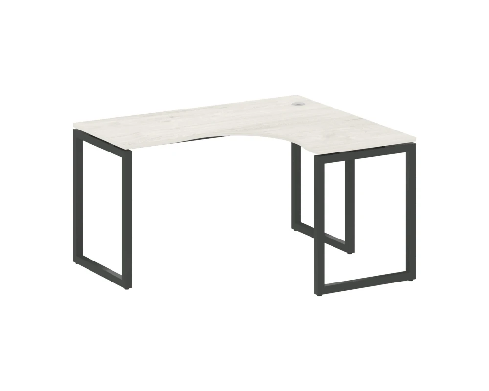 Стол криволинейный правый на О-образном м/к 1400x1200x750 Метал Систем Куатро 4х4 / Metal System Quattro 4x4