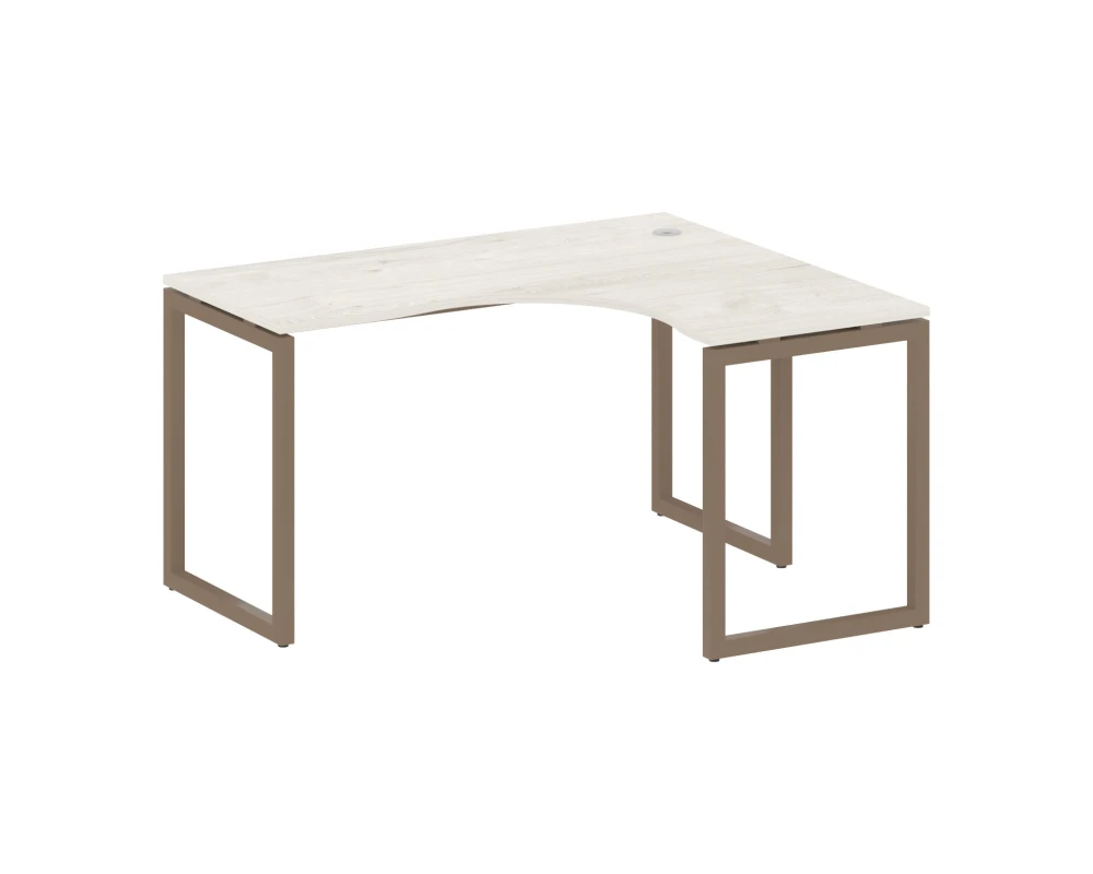 Стол криволинейный правый на О-образном м/к 1400x1200x750 Метал Систем Куатро 4х4 / Metal System Quattro 4x4