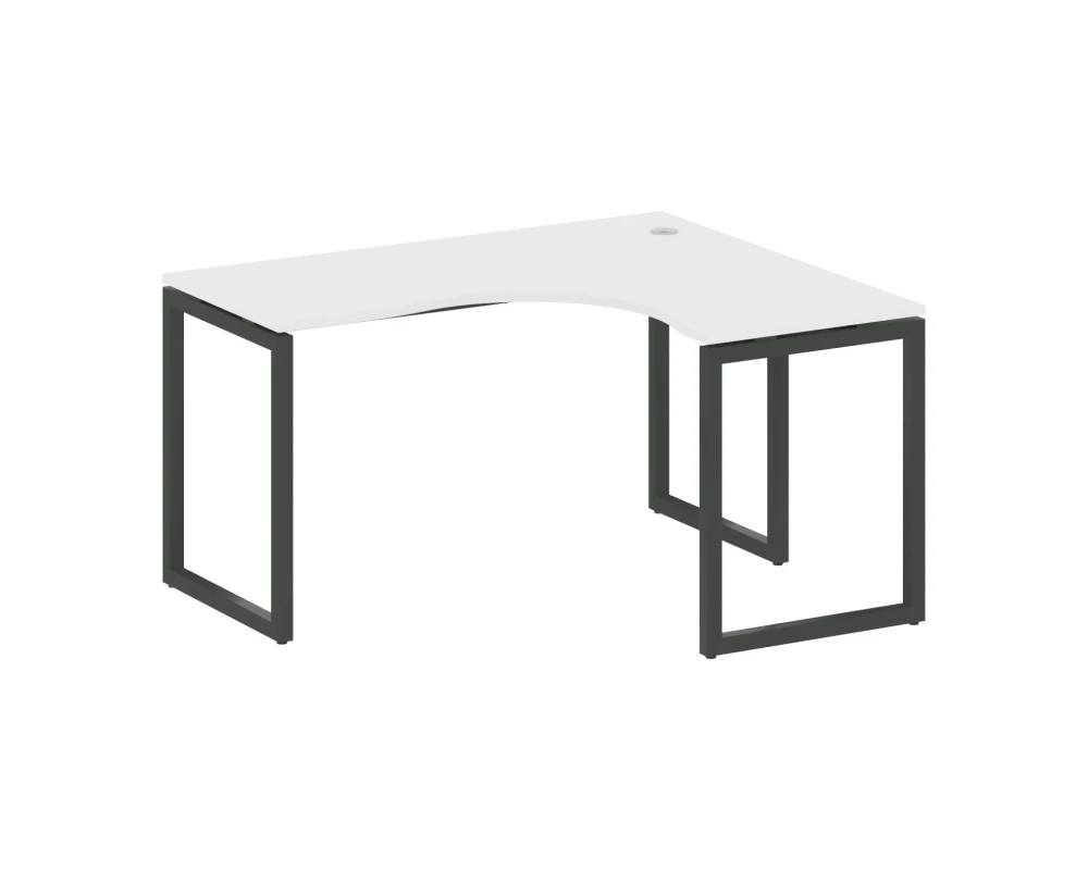 Стол криволинейный правый на О-образном м/к 1400x1200x750 Метал Систем Куатро 4х4 / Metal System Quattro 4x4