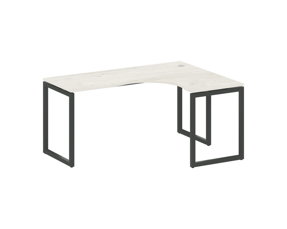 Стол криволинейный правый на О-образном м/к 1600x1200x750 Метал Систем Куатро 4х4 / Metal System Quattro 4x4