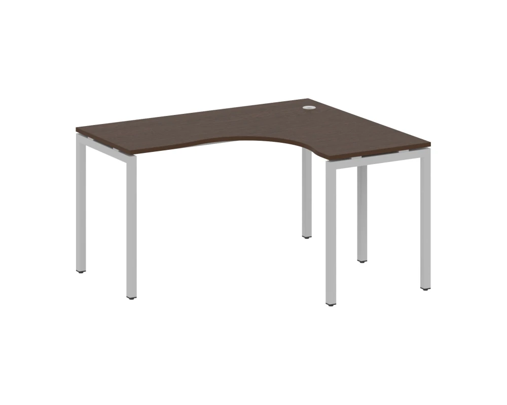 Стол криволинейный правый на П-образном м/к 1400x1200x750 Метал Систем Куатро 4х4 / Metal System Quattro 4x4