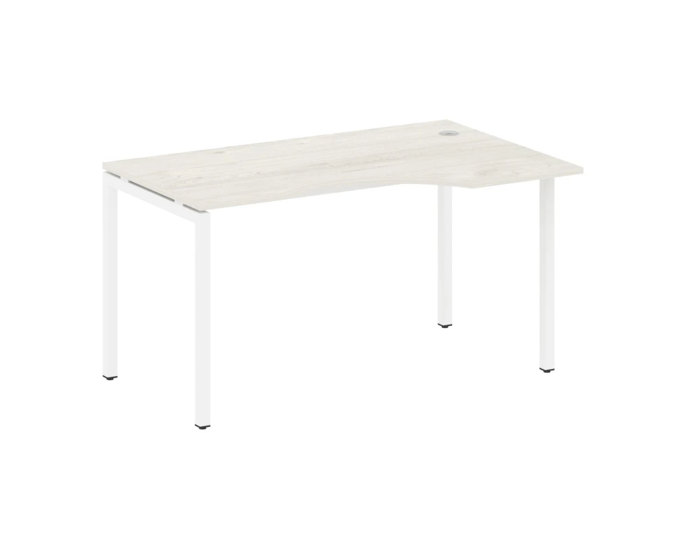 Стол криволинейный правый на П-образном м/к 1400x900x750 Метал Систем Куатро 4х4 / Metal System Quattro 4x4