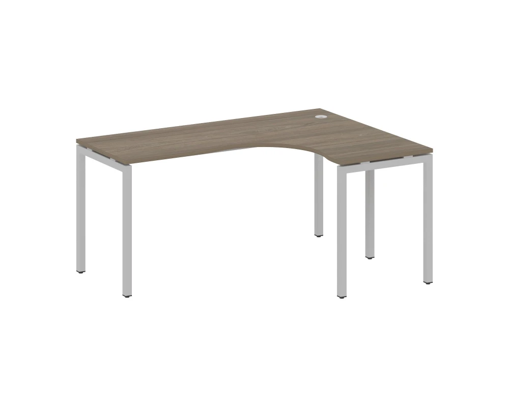 Стол криволинейный правый на П-образном м/к 1600x1200x750 Метал Систем Куатро 4х4 / Metal System Quattro 4x4