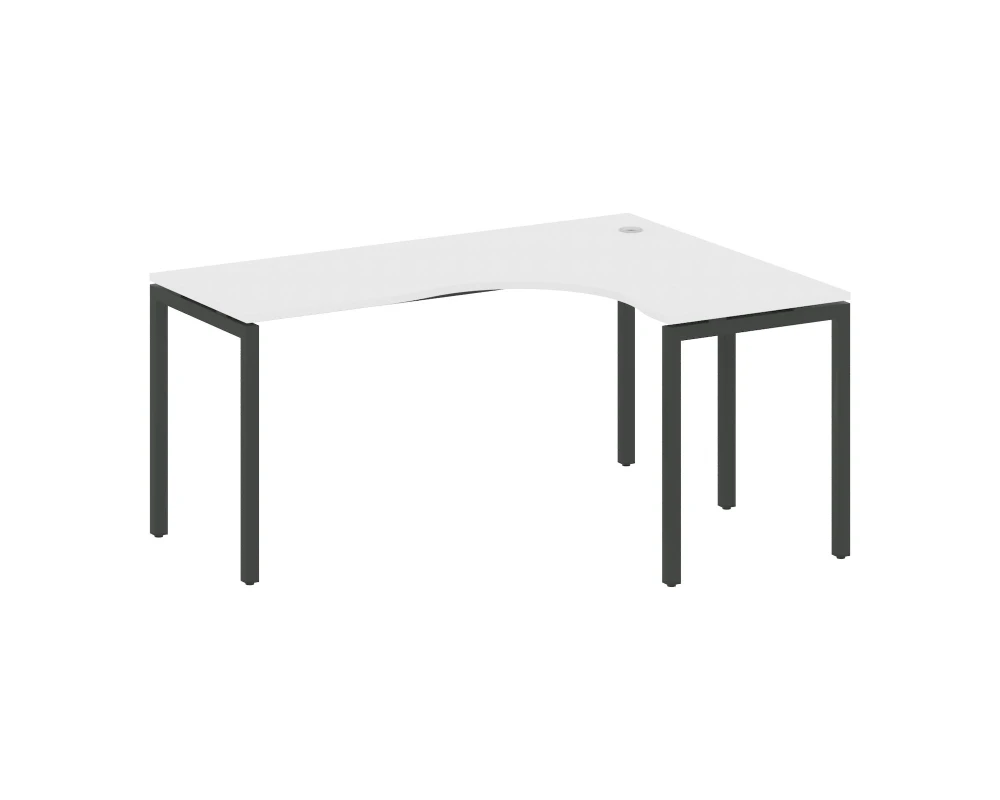 Стол криволинейный правый на П-образном м/к 1600x1200x750 Метал Систем Куатро 4х4 / Metal System Quattro 4x4