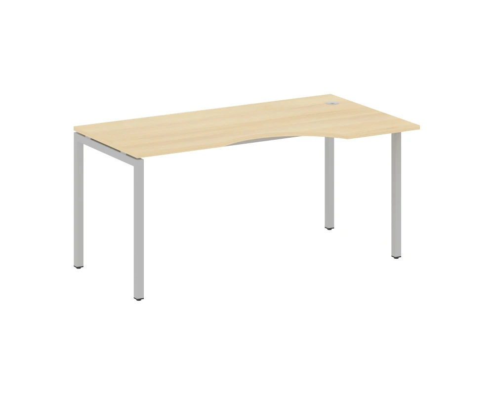 Стол криволинейный правый на П-образном м/к 1600x900x750 Метал Систем Куатро 4х4 / Metal System Quattro 4x4