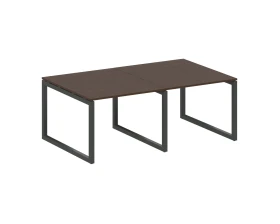 Переговорный стол (2 столешницы) на О-образном м/к 2000x1235x750 Метал Систем Куатро 5x5 / Metal System Quattro 5x5 images