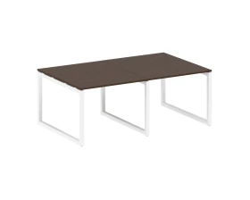 Переговорный стол (2 столешницы) на О-образном м/к 2000x1235x750 Метал Систем Куатро 5x5 / Metal System Quattro 5x5 images