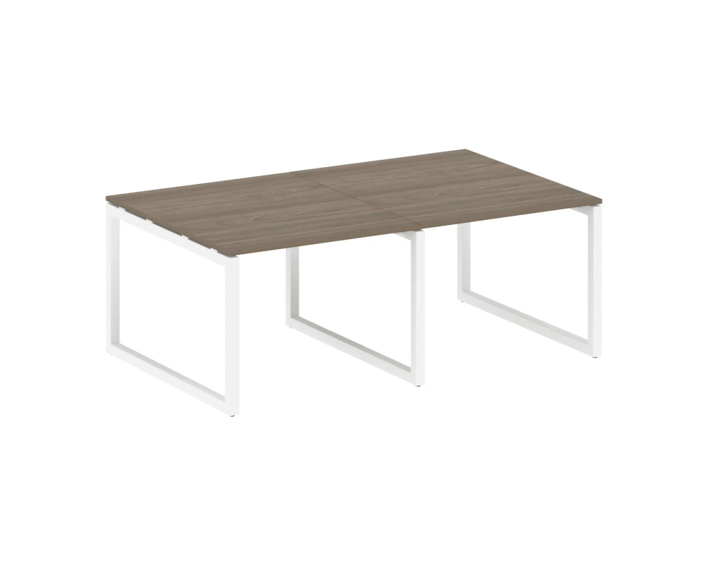 Переговорный стол (2 столешницы) на О-образном м/к 2000x1235x750 Метал Систем Куатро 5x5 / Metal System Quattro 5x5