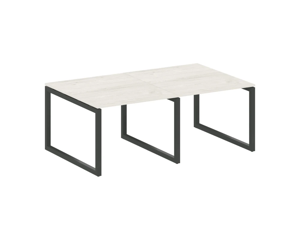 Переговорный стол (2 столешницы) на О-образном м/к 2000x1235x750 Метал Систем Куатро 5x5 / Metal System Quattro 5x5