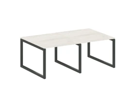 Переговорный стол (2 столешницы) на О-образном м/к 2000x1235x750 Метал Систем Куатро 5x5 / Metal System Quattro 5x5 images