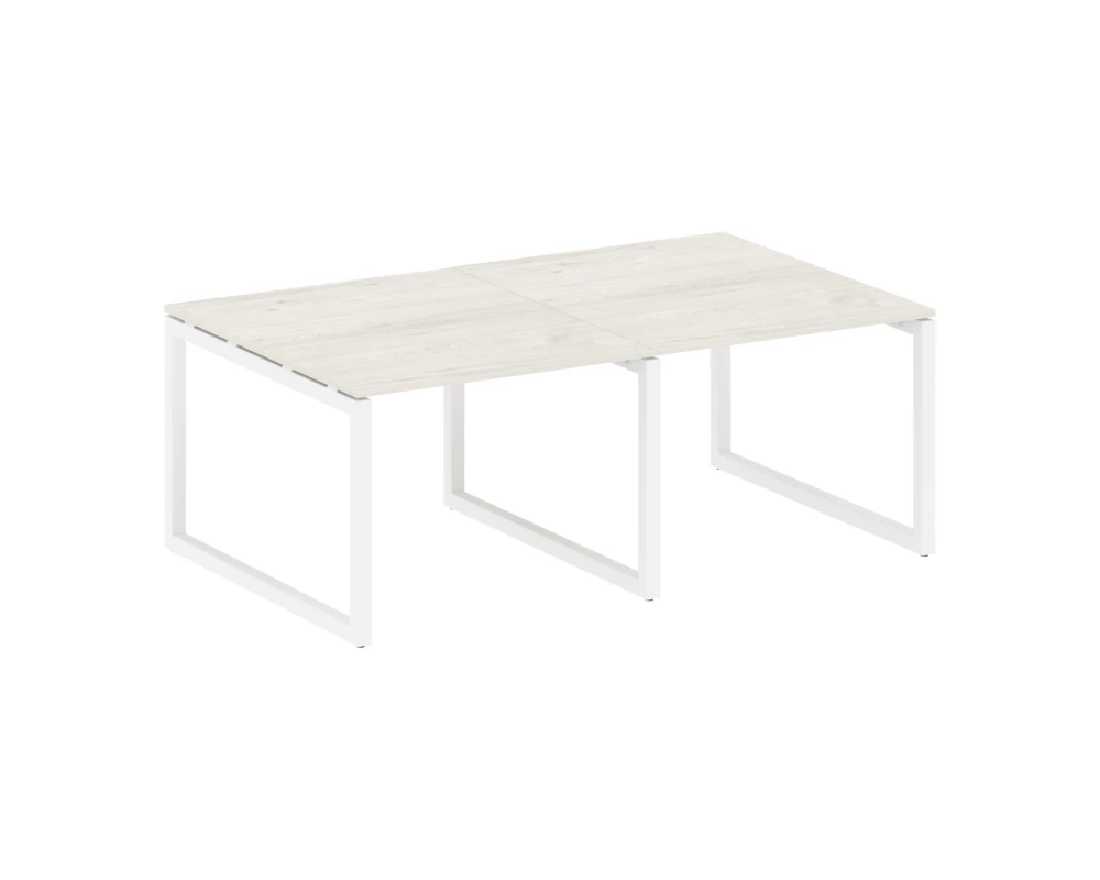 Переговорный стол (2 столешницы) на О-образном м/к 2000x1235x750 Метал Систем Куатро 5x5 / Metal System Quattro 5x5