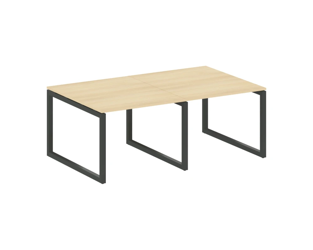 Переговорный стол (2 столешницы) на О-образном м/к 2000x1235x750 Метал Систем Куатро 5x5 / Metal System Quattro 5x5