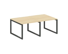 Переговорный стол (2 столешницы) на О-образном м/к 2000x1235x750 Метал Систем Куатро 5x5 / Metal System Quattro 5x5 images