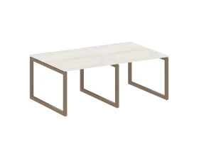 Переговорный стол (2 столешницы) на О-образном м/к 2000x1235x750 Метал Систем Куатро 5x5 / Metal System Quattro 5x5 images