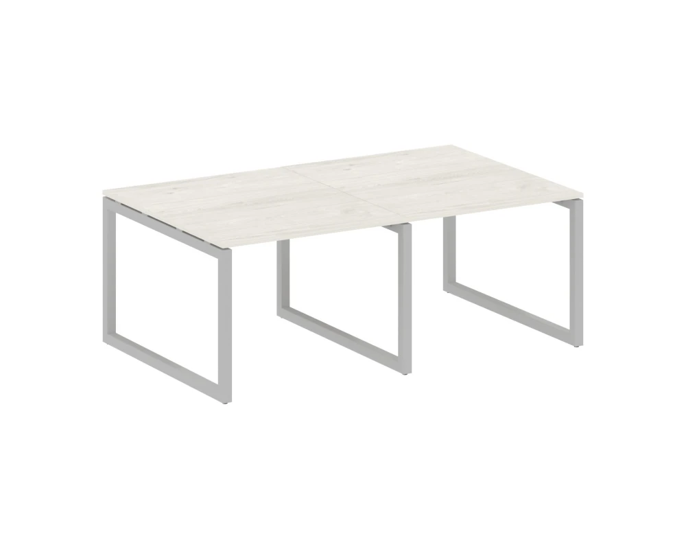 Переговорный стол (2 столешницы) на О-образном м/к 2000x1235x750 Метал Систем Куатро 5x5 / Metal System Quattro 5x5