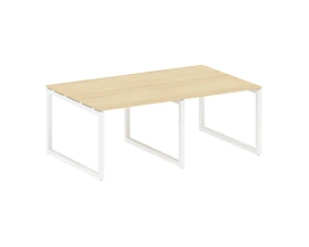 Переговорный стол (2 столешницы) на О-образном м/к 2000x1235x750 Метал Систем Куатро 5x5 / Metal System Quattro 5x5 images