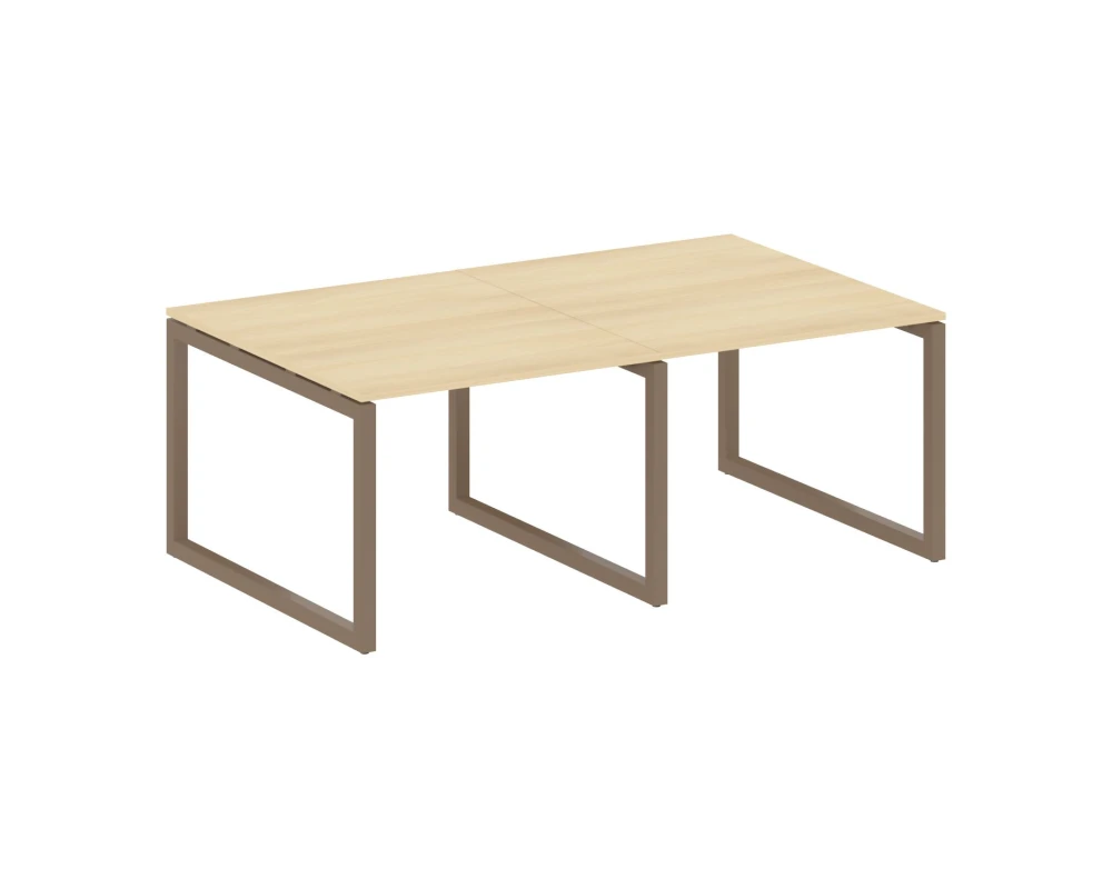 Переговорный стол (2 столешницы) на О-образном м/к 2000x1235x750 Метал Систем Куатро 5x5 / Metal System Quattro 5x5