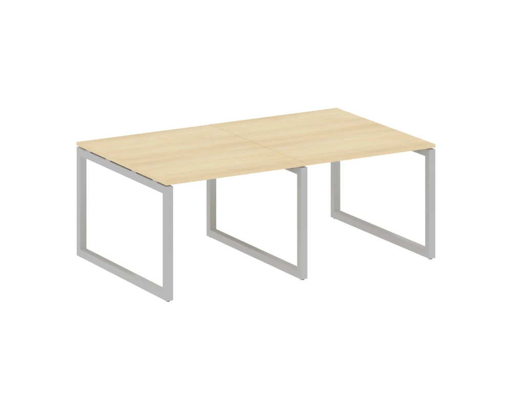 Переговорный стол (2 столешницы) на О-образном м/к 2000x1235x750 Метал Систем Куатро 5x5 / Metal System Quattro 5x5