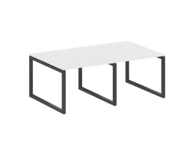 Переговорный стол (2 столешницы) на О-образном м/к 2000x1235x750 Метал Систем Куатро 5x5 / Metal System Quattro 5x5 images