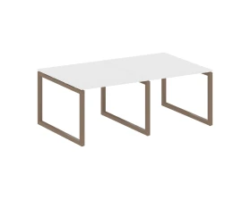 Переговорный стол (2 столешницы) на О-образном м/к 2000x1235x750 Метал Систем Куатро 5x5 / Metal System Quattro 5x5 images