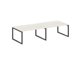 Переговорный стол (2 столешницы) на О-образном м/к 3200x1235x750 Метал Систем Куатро 5x5 / Metal System Quattro 5x5 images