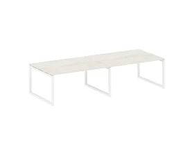 Переговорный стол (2 столешницы) на О-образном м/к 3200x1235x750 Метал Систем Куатро 5x5 / Metal System Quattro 5x5 images