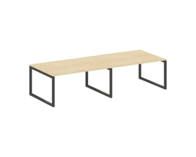 Переговорный стол (2 столешницы) на О-образном м/к 3200x1235x750 Метал Систем Куатро 5x5 / Metal System Quattro 5x5 images