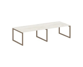 Переговорный стол (2 столешницы) на О-образном м/к 3200x1235x750 Метал Систем Куатро 5x5 / Metal System Quattro 5x5 images