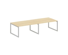 Переговорный стол (2 столешницы) на О-образном м/к 3200x1235x750 Метал Систем Куатро 5x5 / Metal System Quattro 5x5 images