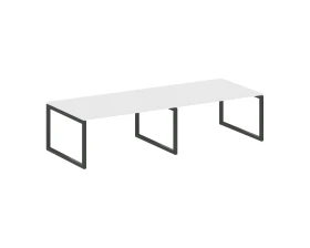 Переговорный стол (2 столешницы) на О-образном м/к 3200x1235x750 Метал Систем Куатро 5x5 / Metal System Quattro 5x5 images