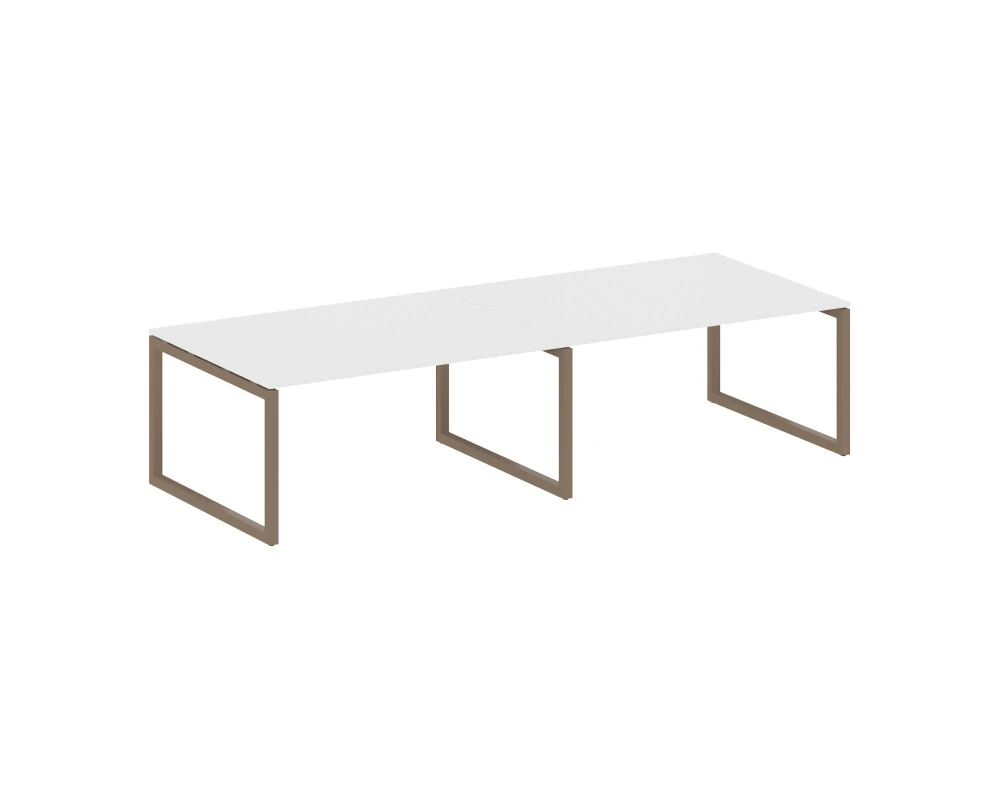 Переговорный стол (2 столешницы) на О-образном м/к 3200x1235x750 Метал Систем Куатро 5x5 / Metal System Quattro 5x5