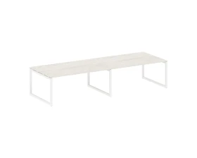 Переговорный стол (2 столешницы) на О-образном м/к 3600x1235x750 Метал Систем Куатро 5x5 / Metal System Quattro 5x5 images