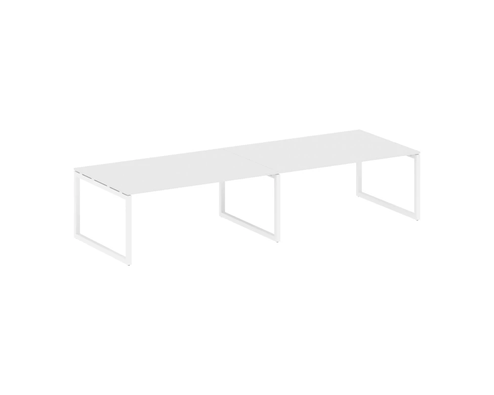 Переговорный стол (2 столешницы) на О-образном м/к 3600x1235x750 Метал Систем Куатро 5x5 / Metal System Quattro 5x5