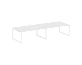 Переговорный стол (2 столешницы) на О-образном м/к 3600x1235x750 Метал Систем Куатро 5x5 / Metal System Quattro 5x5 images