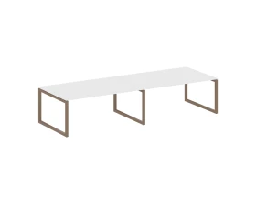 Переговорный стол (2 столешницы) на О-образном м/к 3600x1235x750 Метал Систем Куатро 5x5 / Metal System Quattro 5x5 images