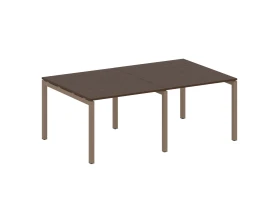 Переговорный стол (2 столешницы) на П-образном м/к 2000x1235x750 Метал Систем Куатро 5x5 / Metal System Quattro 5x5 images