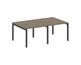 Переговорный стол (2 столешницы) на П-образном м/к 2000x1235x750 Метал Систем Куатро 5x5 / Metal System Quattro 5x5 images