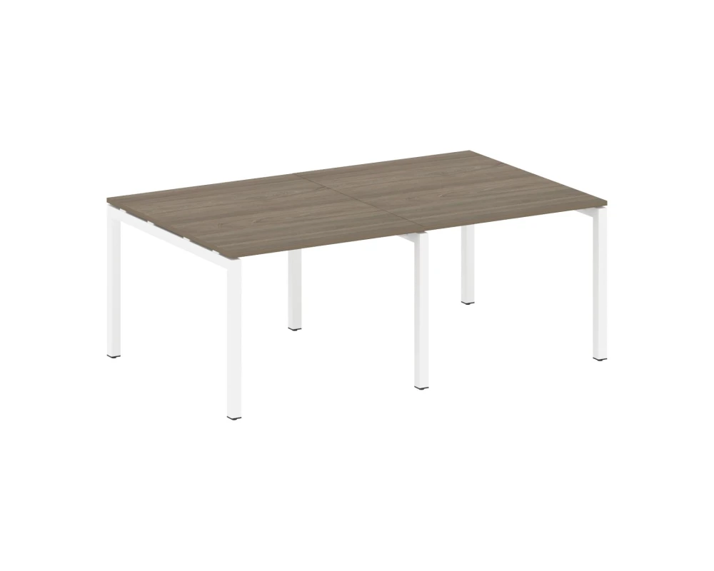 Переговорный стол (2 столешницы) на П-образном м/к 2000x1235x750 Метал Систем Куатро 5x5 / Metal System Quattro 5x5