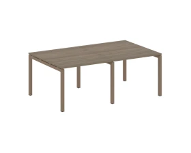 Переговорный стол (2 столешницы) на П-образном м/к 2000x1235x750 Метал Систем Куатро 5x5 / Metal System Quattro 5x5 images