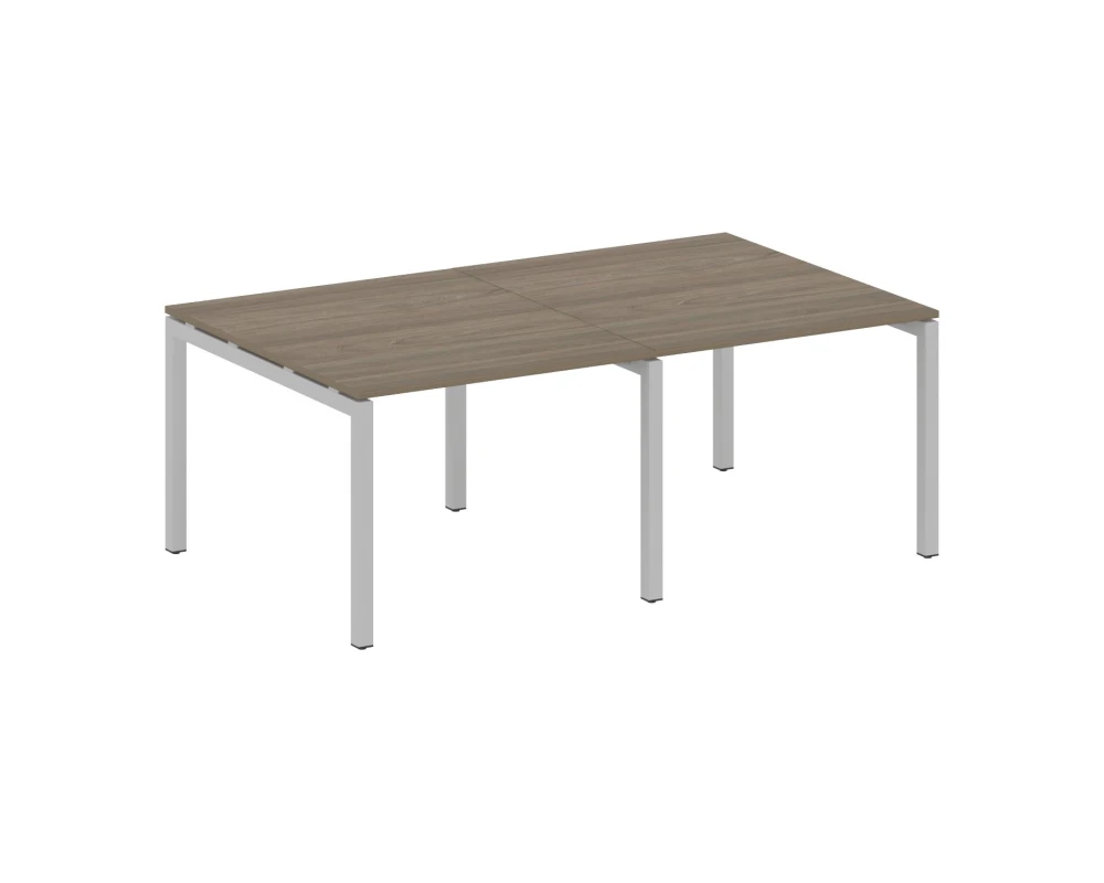 Переговорный стол (2 столешницы) на П-образном м/к 2000x1235x750 Метал Систем Куатро 5x5 / Metal System Quattro 5x5